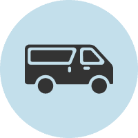 Minimalist van silhouette design