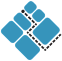Modern blue tile pattern